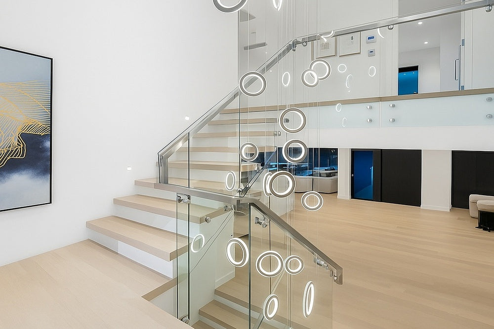 Custom Lighting for a West Vancouver Oceanfront Residence